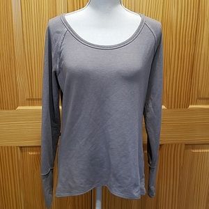 EUC Athleta French Terry High-Low Top M